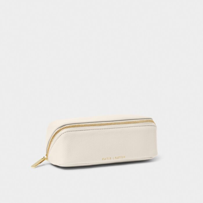 Katie Loxton Small Makeup & Wash Bag - Off White